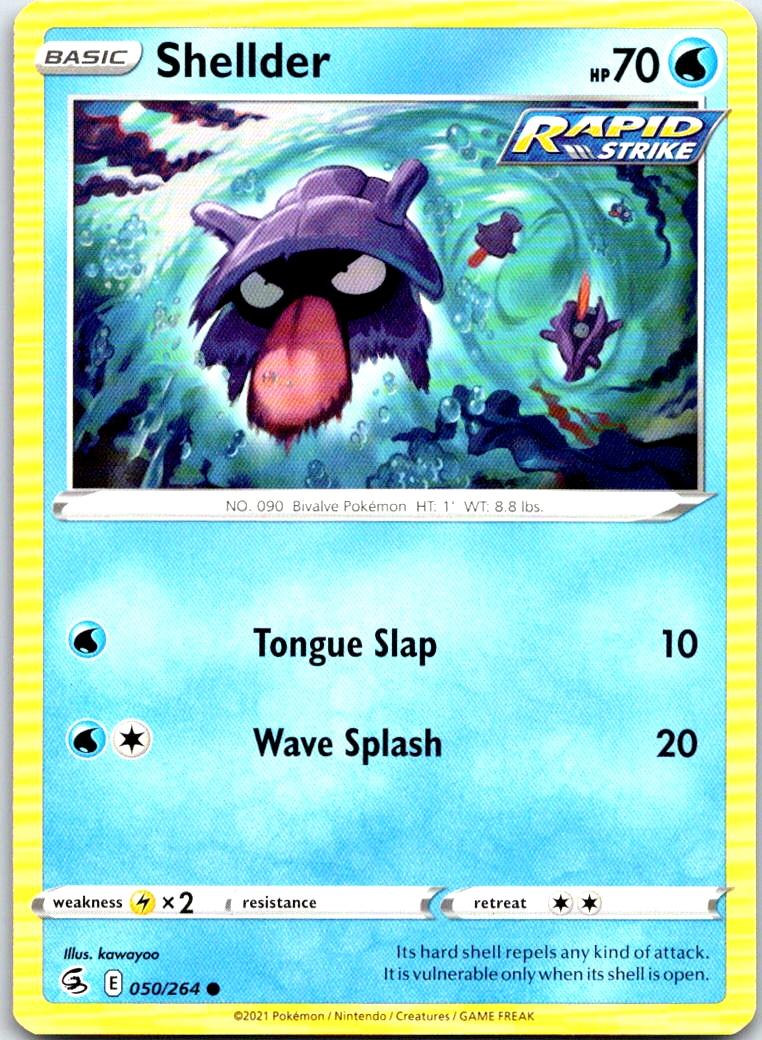 Shellder - 050/264 - - FUSION STRIKE - Pokemon - Common | AB38-5