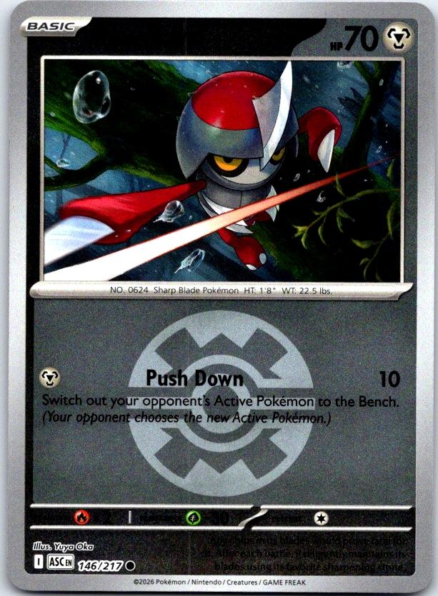 Pawniard (Quick Ball) - 146/217 - Reverse Holo - ASCENDED HEROES - Pokemon - | AC26-33
