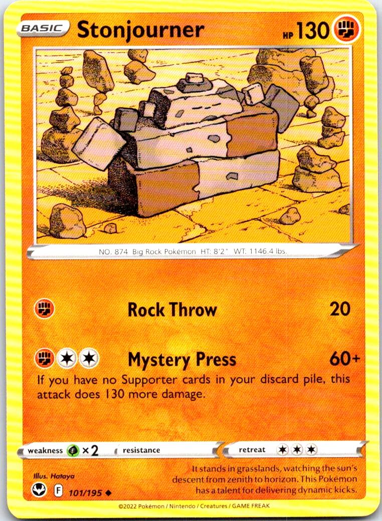 Stonjourner - 101/195 - - SILVER TEMPEST - Pokemon - Uncommon | AB50-26