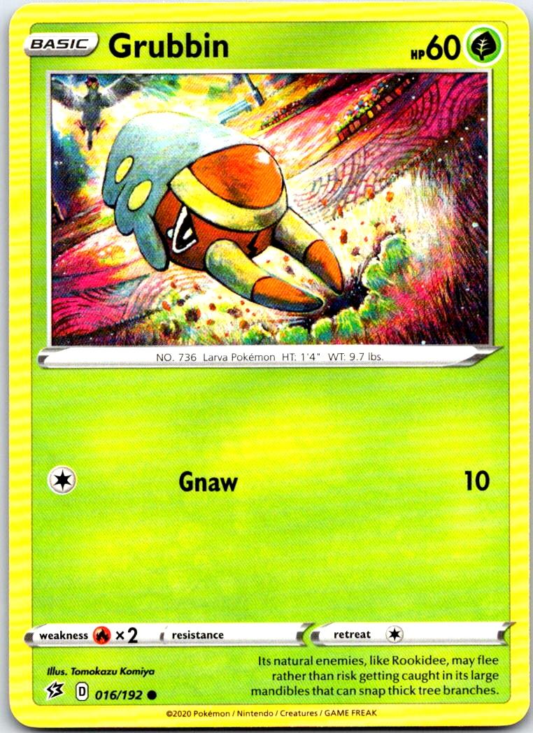 Grubbin - 016/192 - - REBEL CLASH - Pokemon - Common | AB73-23
