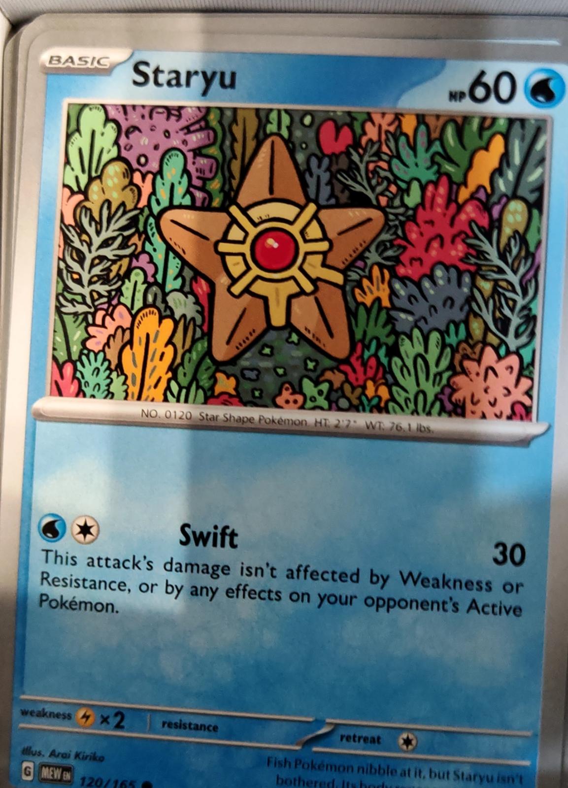 Staryu - 120/165 - - 151 - Pokemon - Common | AA74-23