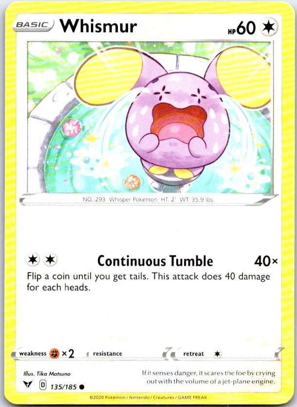 Whismur - 135/185 - - VIVID VOLTAGE - Pokemon - Common | AC18-41