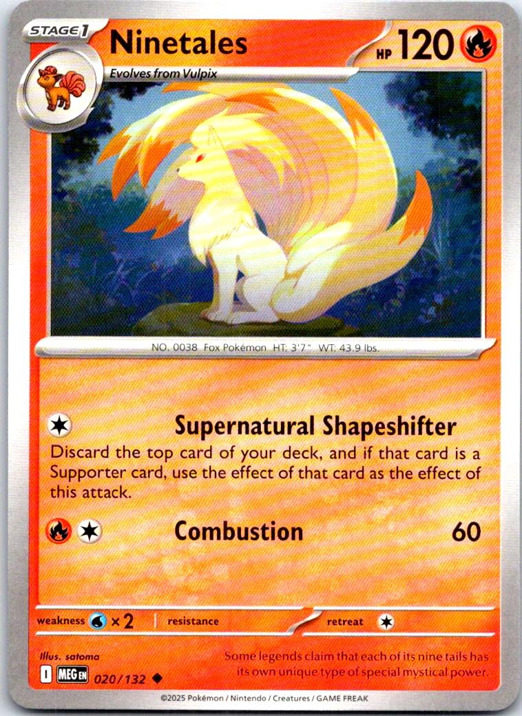 Ninetales - 020/132 - - MEGA EVOLUTION - Pokemon - Uncommon | AB68-18