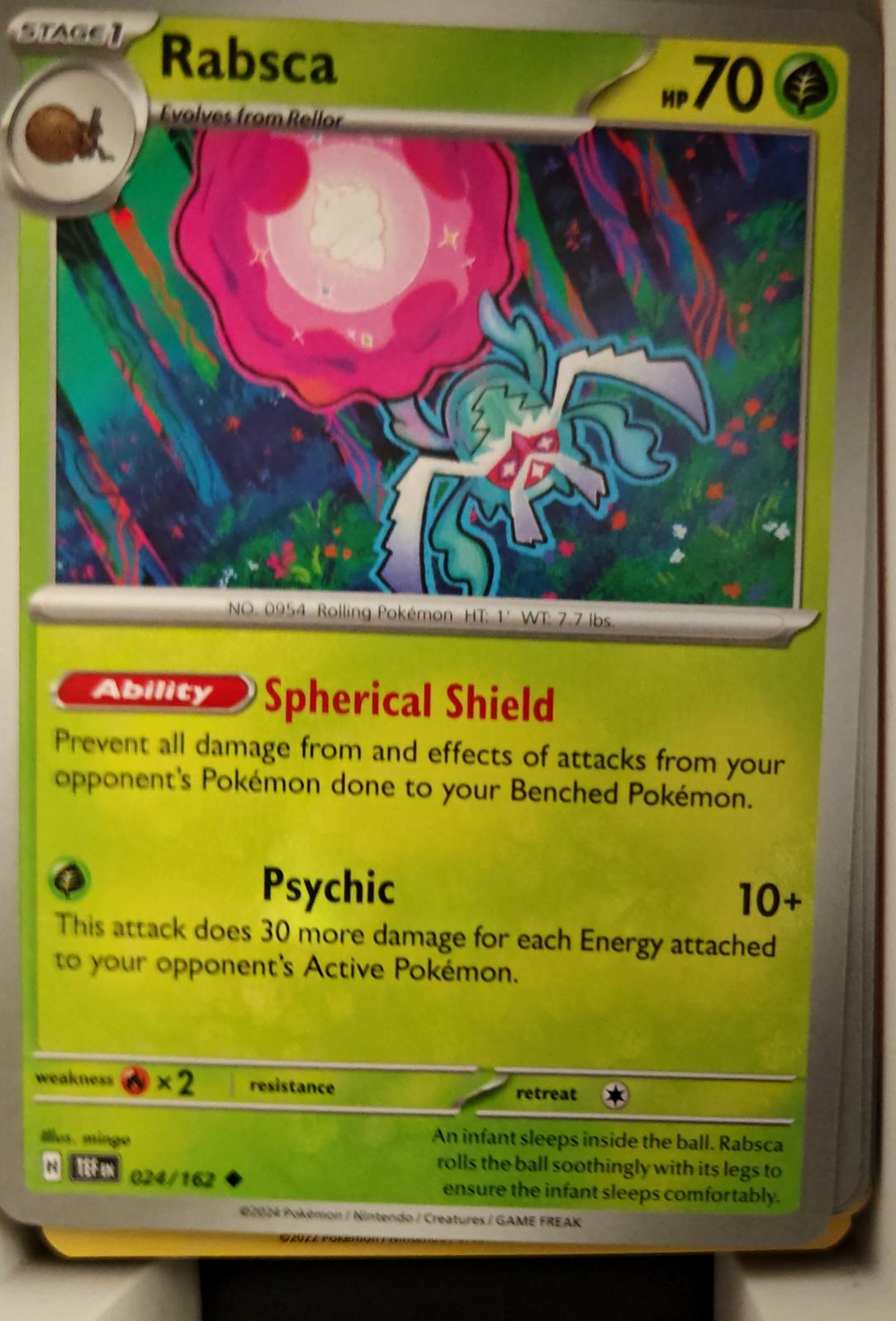 Rabsca - 024/162 - - TEMPORAL FORCES - Pokemon - Uncommon | AA21-71