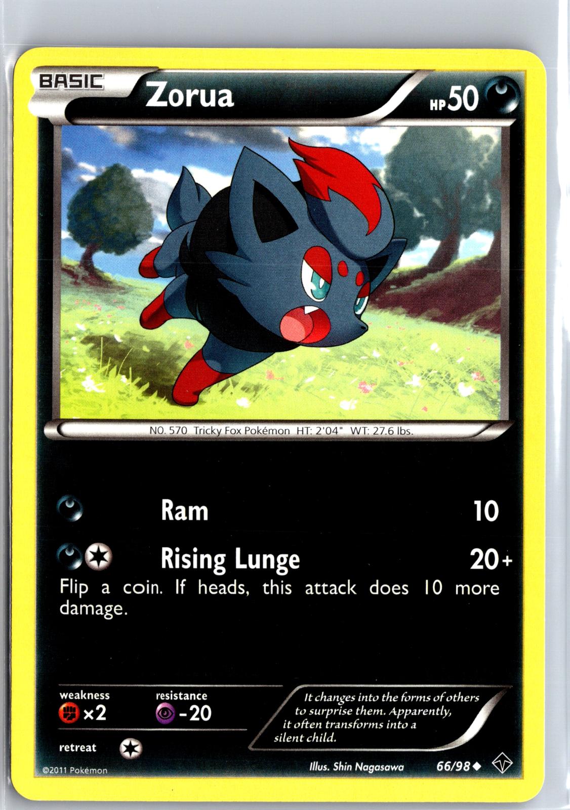 Zorua - 66/98 - - EMERGING POWERS - Pokemon - Uncommon | AA129-58