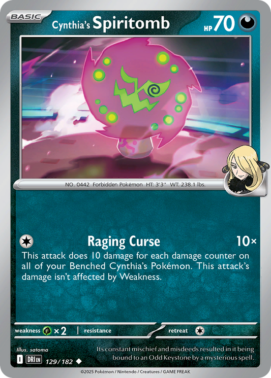 Cynthia's Spiritomb - 129/182 - - DESTINED RIVALS - Pokemon - Uncommon | AA09-75