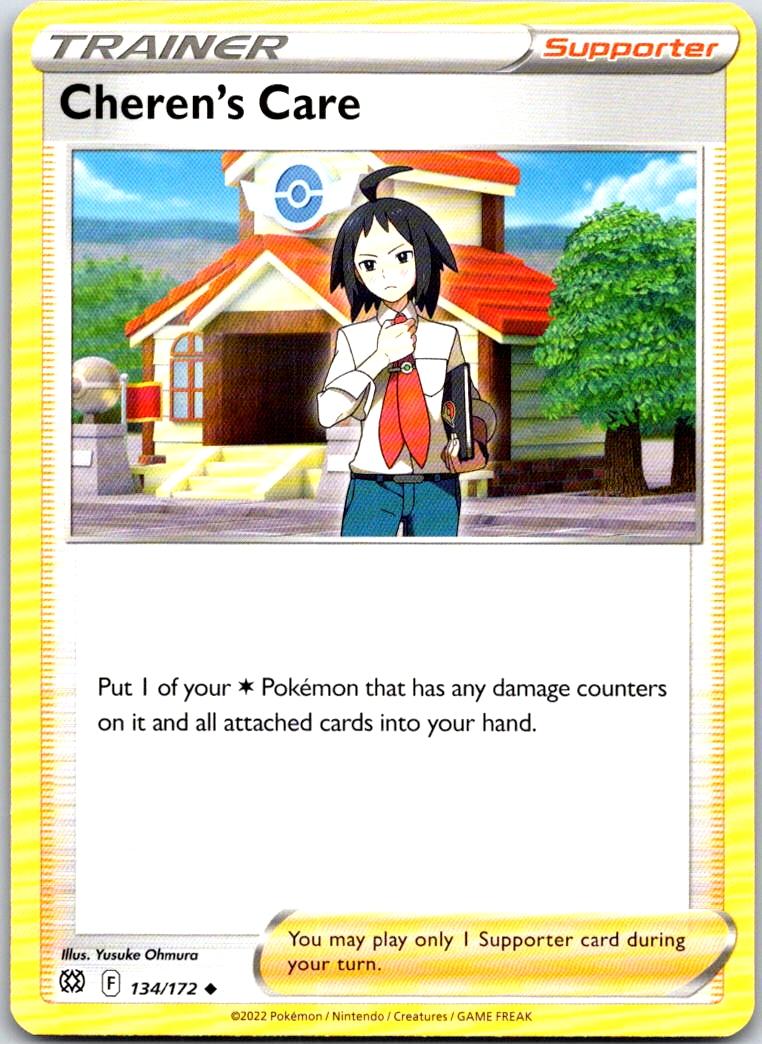 Cheren's Care - 134/172 - - BRILLIANT STARS - Pokemon - Uncommon | AB13-20