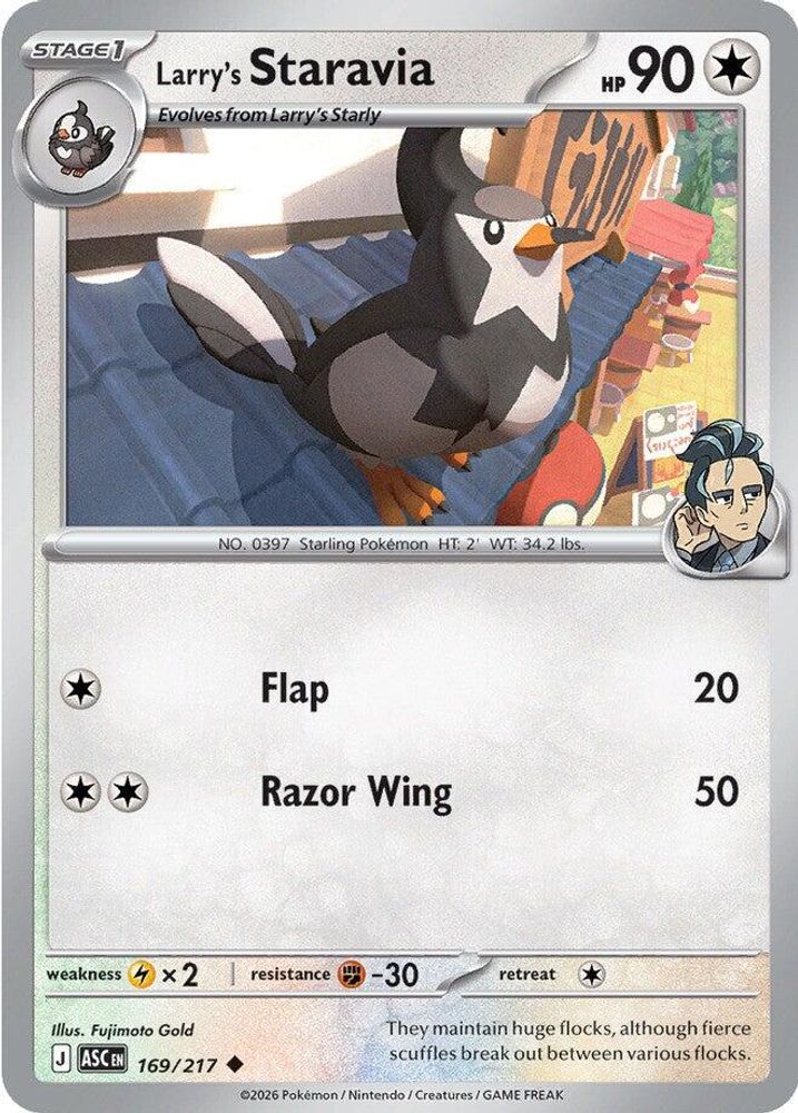Larry's Staravia - 169/217 - - ASCENDED HEROES - Pokemon - Uncommon | AA43-67