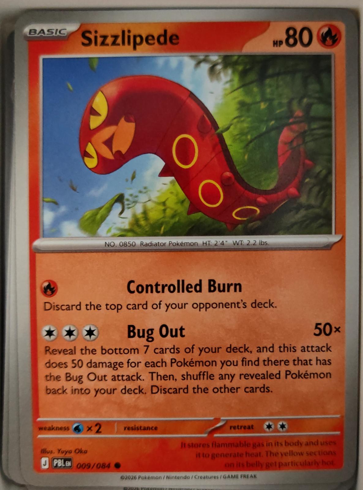 Sizzlipede - 009/084 - - PITCH BLACK - Pokemon - Common | AA28-27