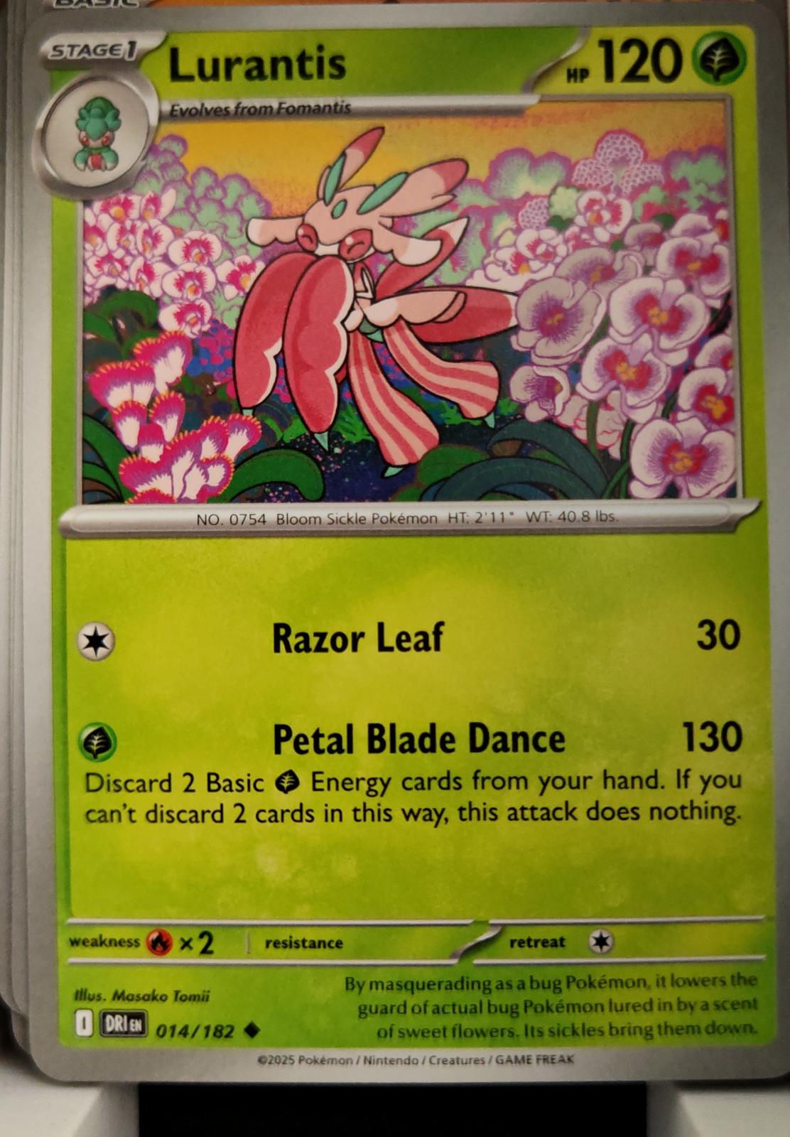 Lurantis - 014/182 - - DESTINED RIVALS - Pokemon - Uncommon | AA12-50