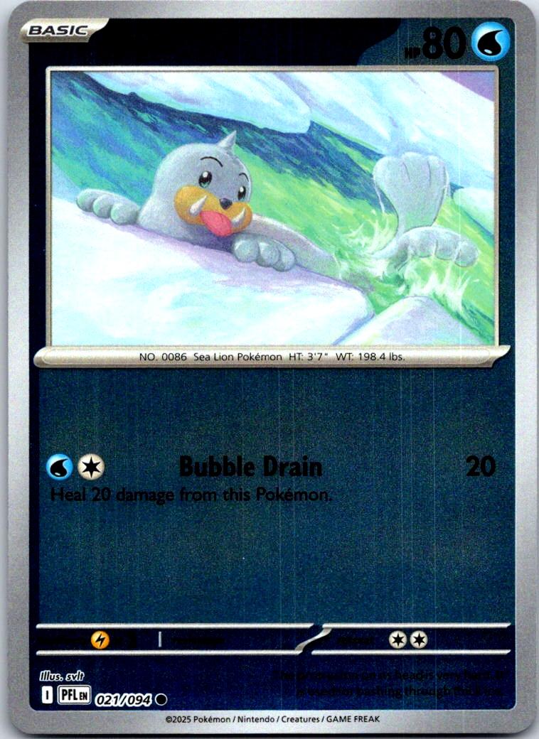 Seel - 021/094 - Reverse Holo - PHANTASMAL FLAMES - Pokemon - Common | AA126-29