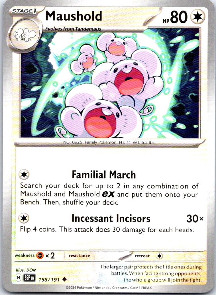 Maushold - 158/191 - - SURGING SPARKS - Pokemon - Uncommon | AB43-38