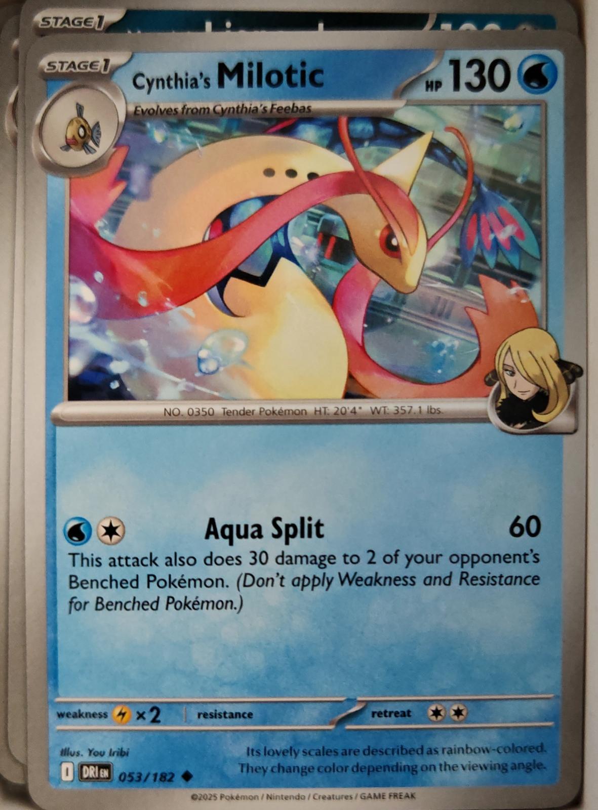 Cynthia's Milotic - 053/182 - - DESTINED RIVALS - Pokemon - Uncommon | AA12-25