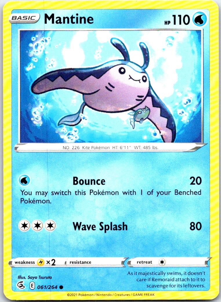 Mantine - 061/264 - - FUSION STRIKE - Pokemon - Common | AB94-26