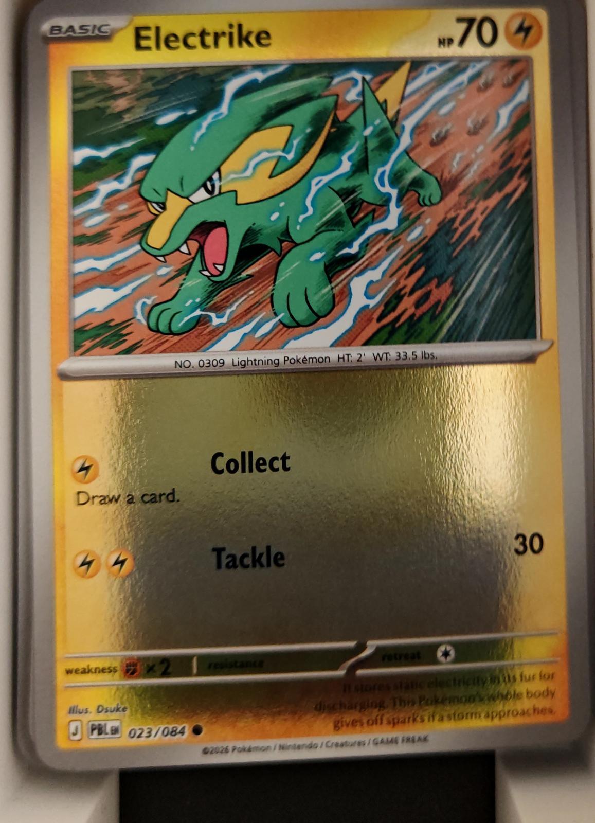 Electrike - 023/084 - Reverse Holo - PITCH BLACK - Pokemon - Common | AA26-32