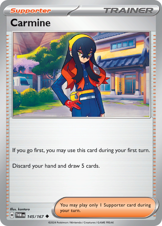 Carmine - 145/167 - - TWILIGHT MASQUERADE - Pokemon - Uncommon | AA60-48