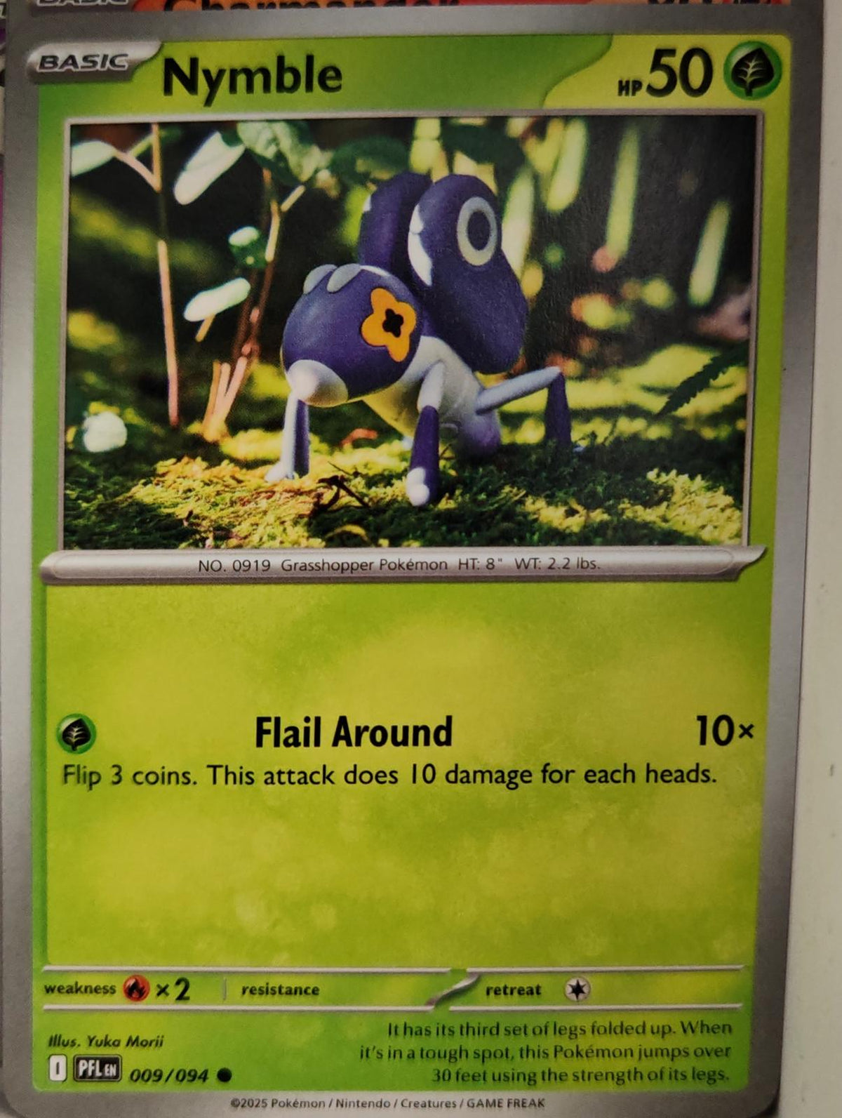 Nymble - 009/094 - - PHANTASMAL FLAMES - Pokemon - Common | AA08-19