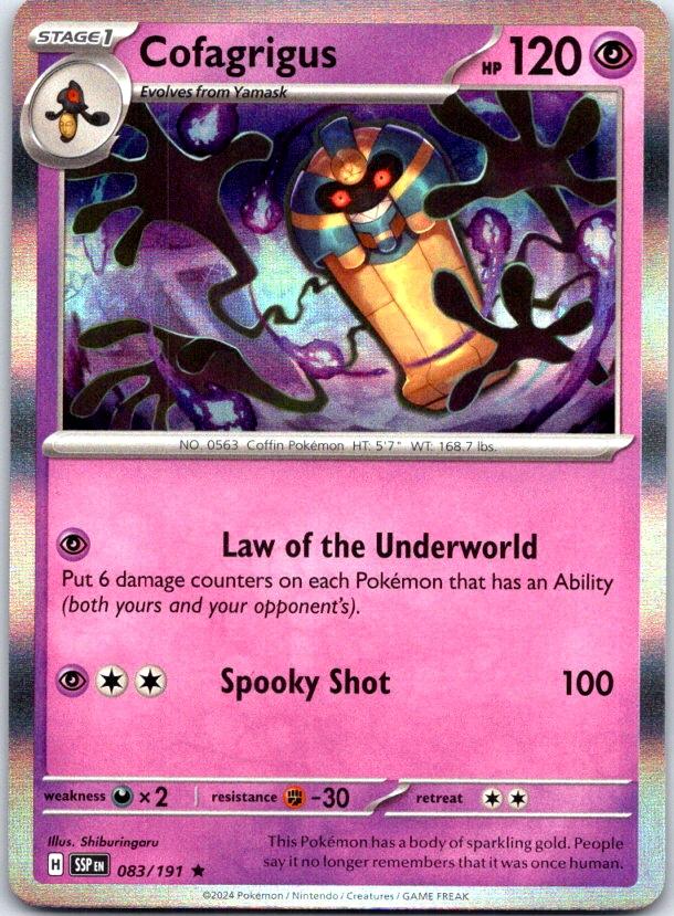 Cofagrigus - 083/191 - Holo - SURGING SPARKS - Pokemon - Rare | AC29-41