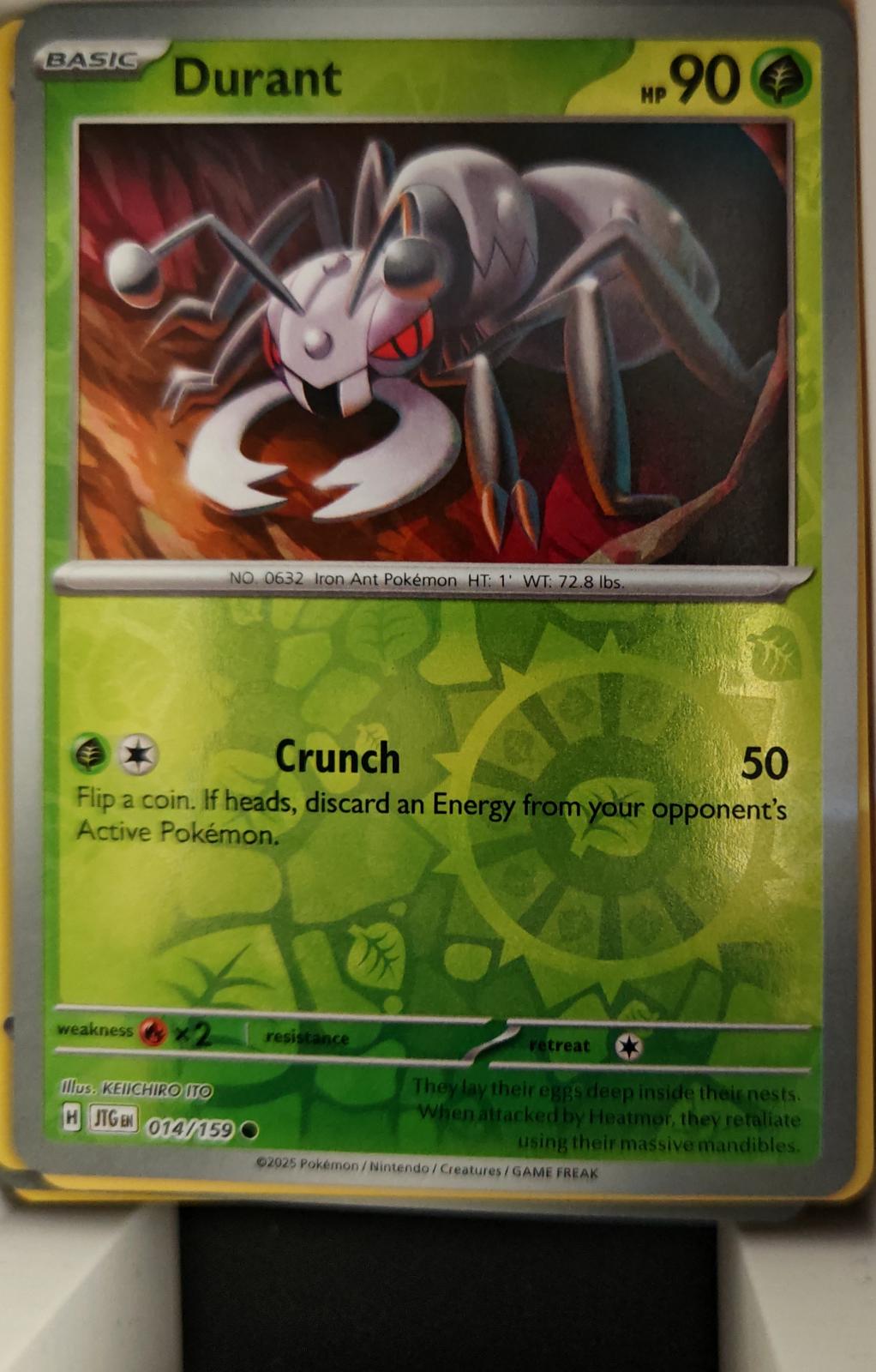 Durant - 014/159 - Reverse Holo - JOURNEY TOGETHER - Pokemon - Common | AA22-52