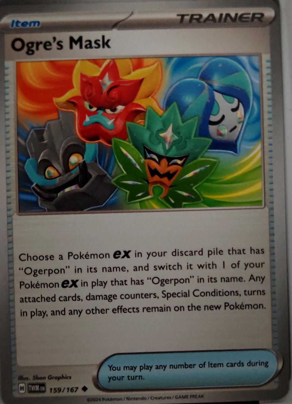 Ogre's Mask - 159/167 - - TWILIGHT MASQUERADE - Pokemon - Uncommon | AA41-98