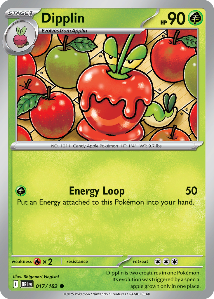 Dipplin - 017/182 - - DESTINED RIVALS - Pokemon - Common | AA10-77