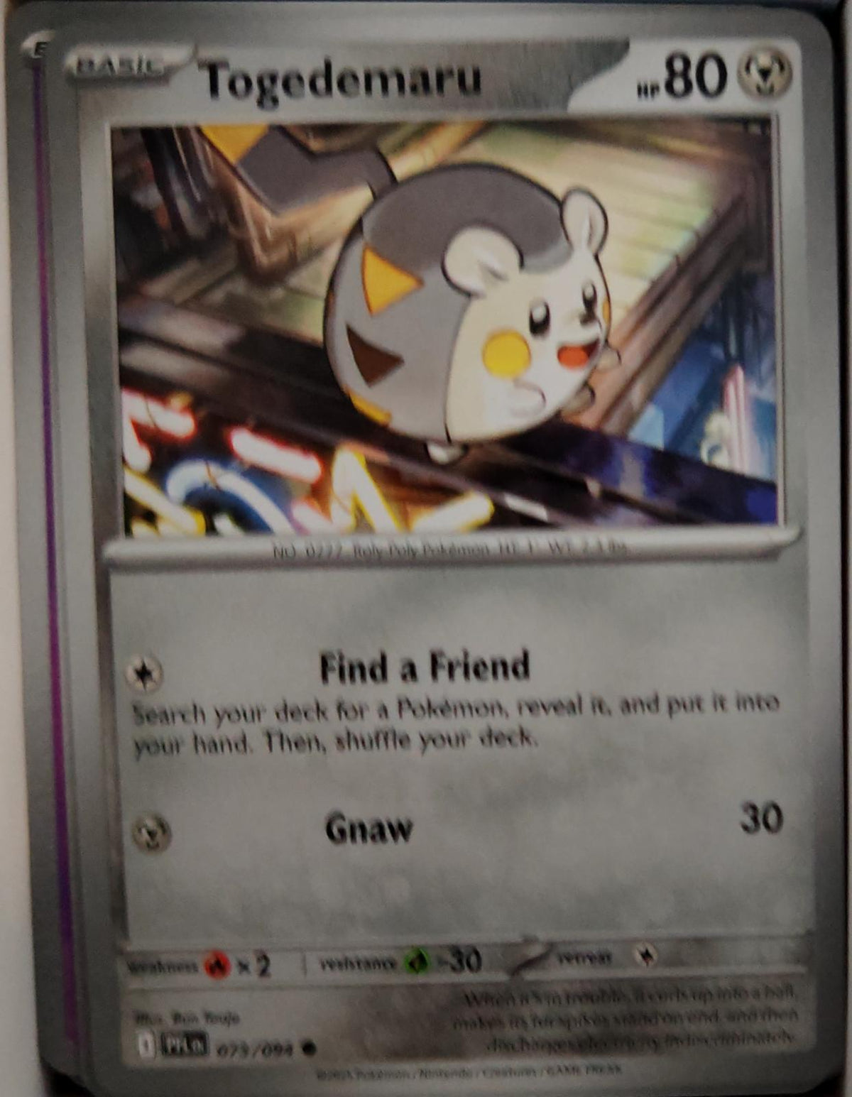 Togedemaru - 073/094 - - PHANTASMAL FLAMES - Pokemon - Common | AA45-36