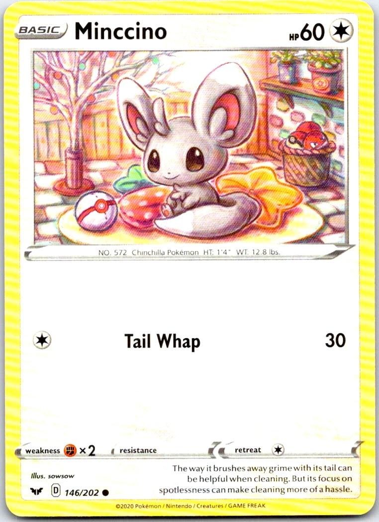 Minccino - 146/202 - - SWORD & SHIELD - Pokemon - Common | AB76-47