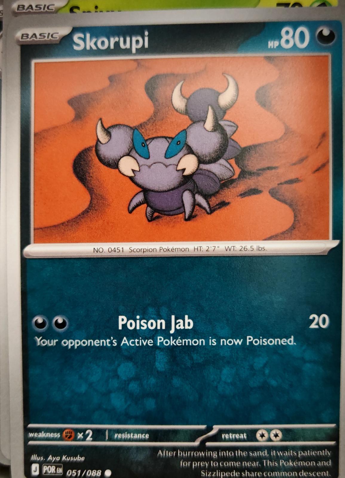 Skorupi - 051/088 - - PERFECT ORDER - Pokemon - Common | AA03-84