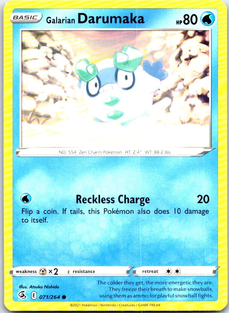Galarian Darumaka - 071/264 - - FUSION STRIKE - Pokemon - Common | AB60-11