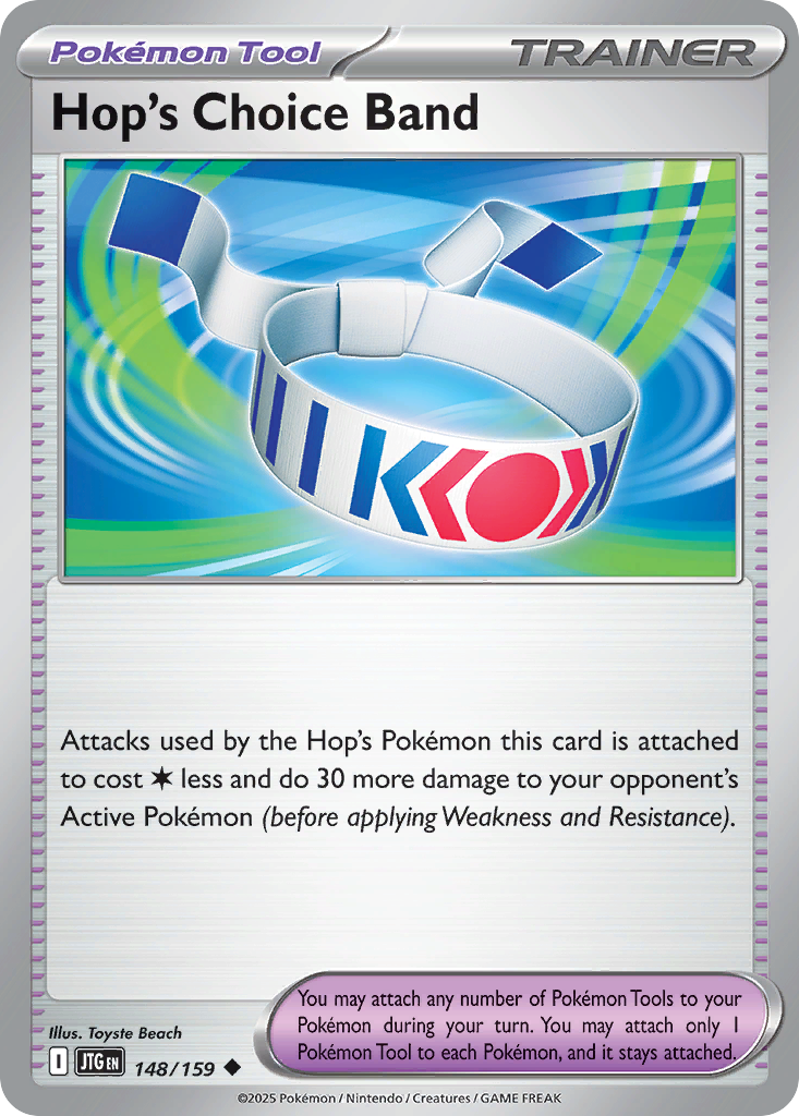 Hop's Choice Band - 148/159 - - JOURNEY TOGETHER - Pokemon - Uncommon | AA77-4
