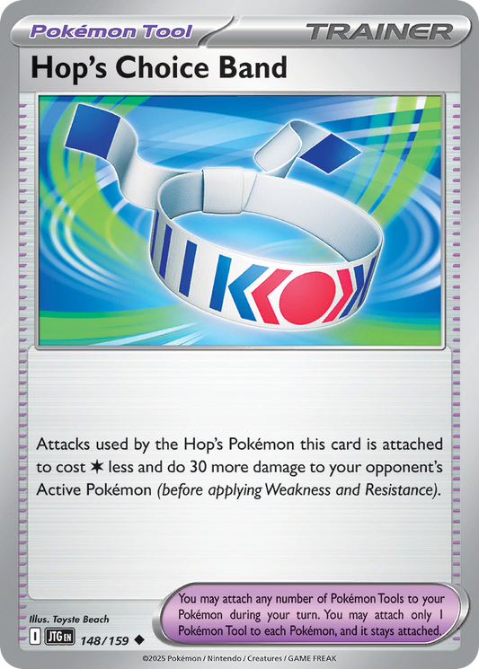 Hop's Choice Band - 148/159 - - JOURNEY TOGETHER - Pokemon - Uncommon | AA77-4