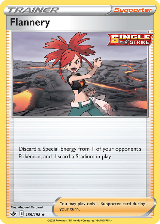 Flannery - 139/198 - - CHILLING REIGN - Pokemon - Uncommon | AA59-14
