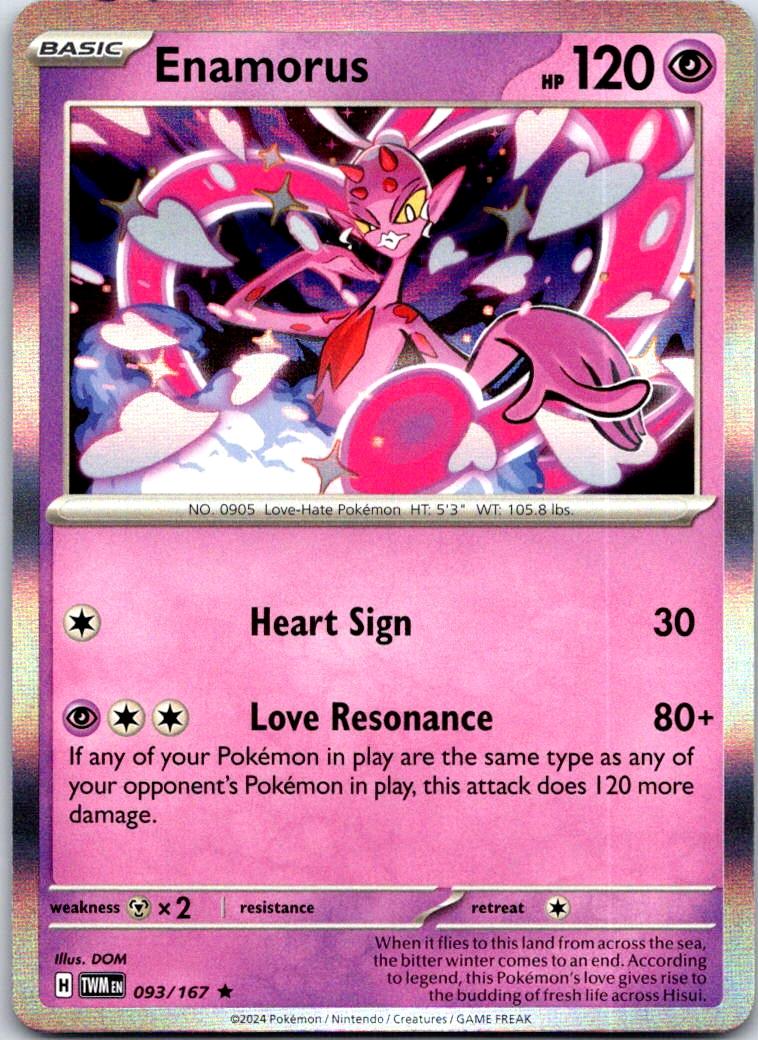 Enamorus - 093/167 - Holo - TWILIGHT MASQUERADE - Pokemon - Rare | AB08-4