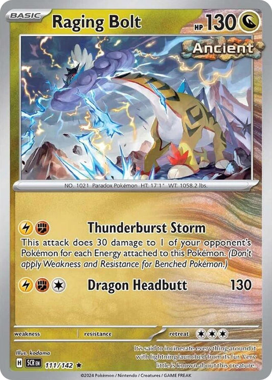 Raging Bolt - 111/142 - Holo - STELLAR CROWN - Pokemon - Rare | AA06-2