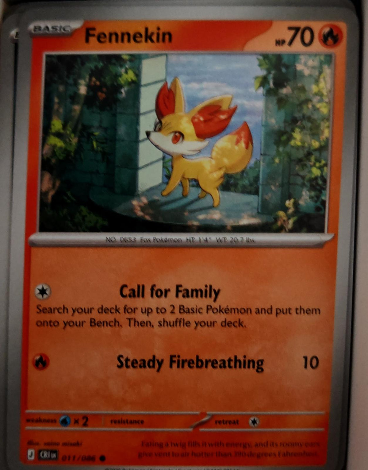Fennekin - 011/086 - - CHAOS RISING - Pokemon - Common | AA43-30