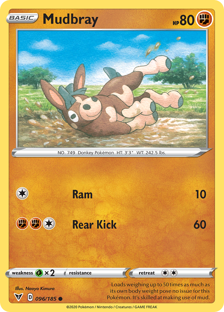 Mudbray - 096/185 - - VIVID VOLTAGE - Pokemon - Common | AA66-38