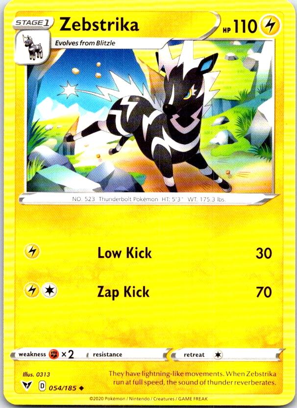 Zebstrika - 054/185 - - VIVID VOLTAGE - Pokemon - Uncommon | AB98-21