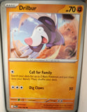 Drilbur - 046/084 - - PITCH BLACK - Pokemon - Common | AA36-76
