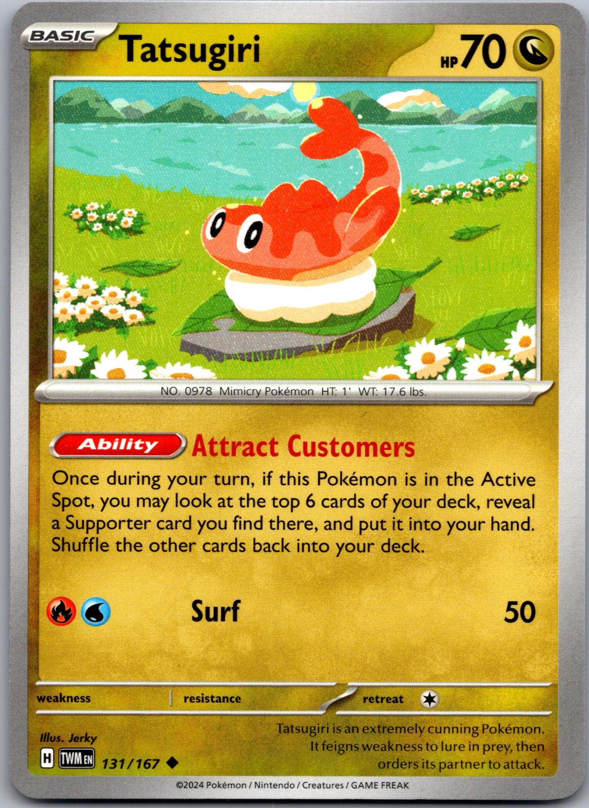 Tatsugiri - 131/167 - - TWILIGHT MASQUERADE - Pokemon - Uncommon | AA86-38