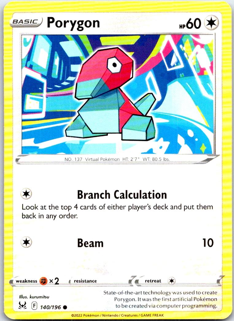 Porygon - 140/196 - - LOST ORIGIN - Pokemon - Common | AB89-12