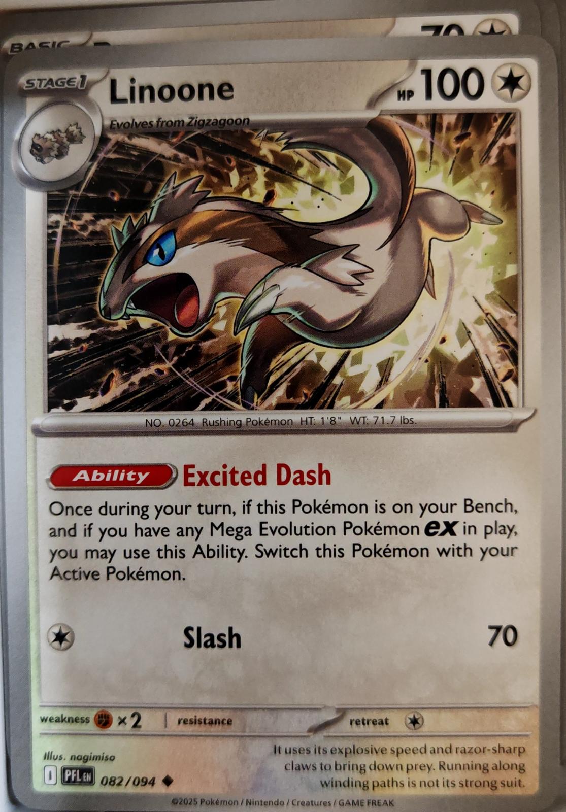 Linoone - 082/094 - - PHANTASMAL FLAMES - Pokemon - Uncommon | AA07-19