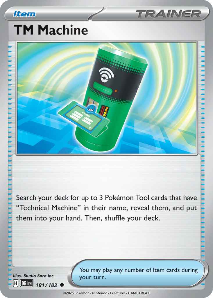 TM Machine - 181/182 - - DESTINED RIVALS - Pokemon - Uncommon | AA23-16