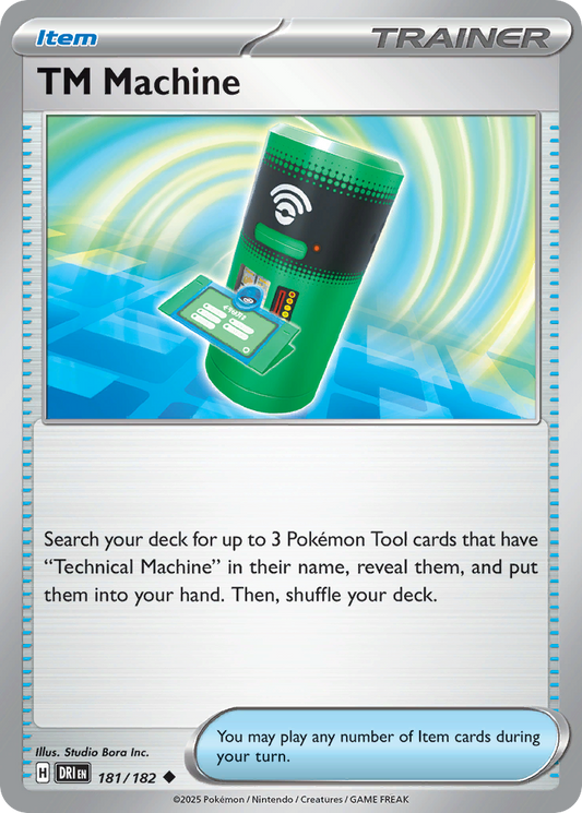 TM Machine - 181/182 - - DESTINED RIVALS - Pokemon - Uncommon | AA23-16