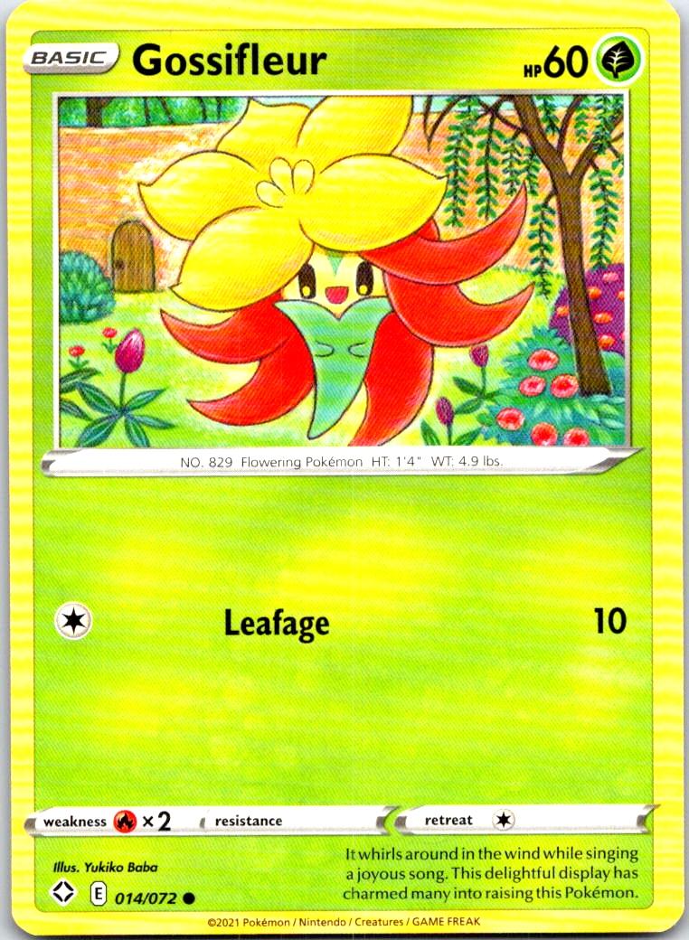 Gossifleur - 014/072 - - SHINING FATES - Pokemon - Common | AB97-33