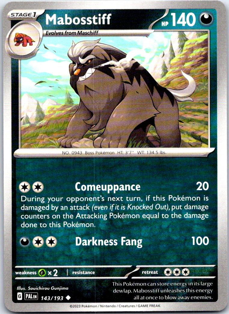 Mabosstiff - 143/193 - - PALDEA EVOLVED - Pokemon - Uncommon | AB68-36