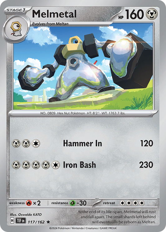 Melmetal - 117/162 - Holo - TEMPORAL FORCES - Pokemon - Rare | AA24-13