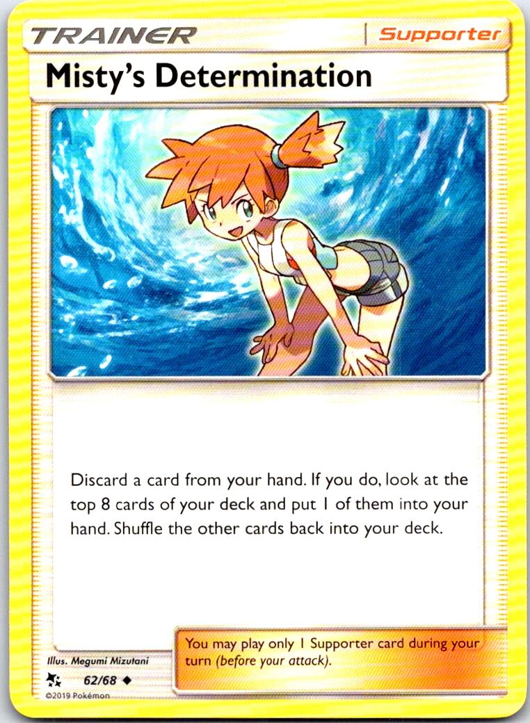 Misty's Determination - 62/68 - - HIDDEN FATES - Pokemon - Uncommon | AB22-48