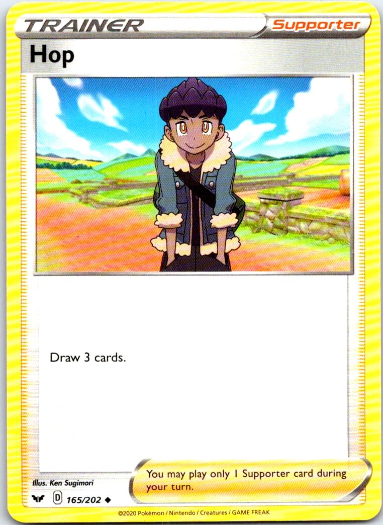 Hop - 165/202 - - SWORD & SHIELD - Pokemon - Uncommon | AB63-3