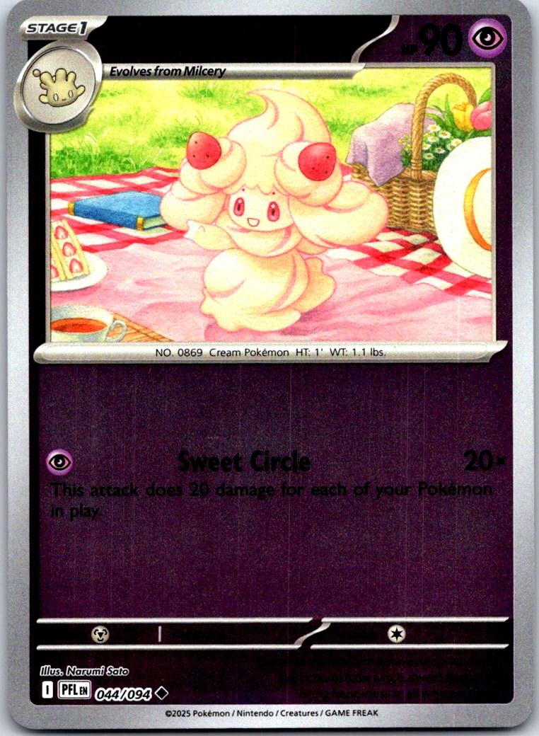 Alcremie - 044/094 - Reverse Holo - PHANTASMAL FLAMES - Pokemon - | AA126-25
