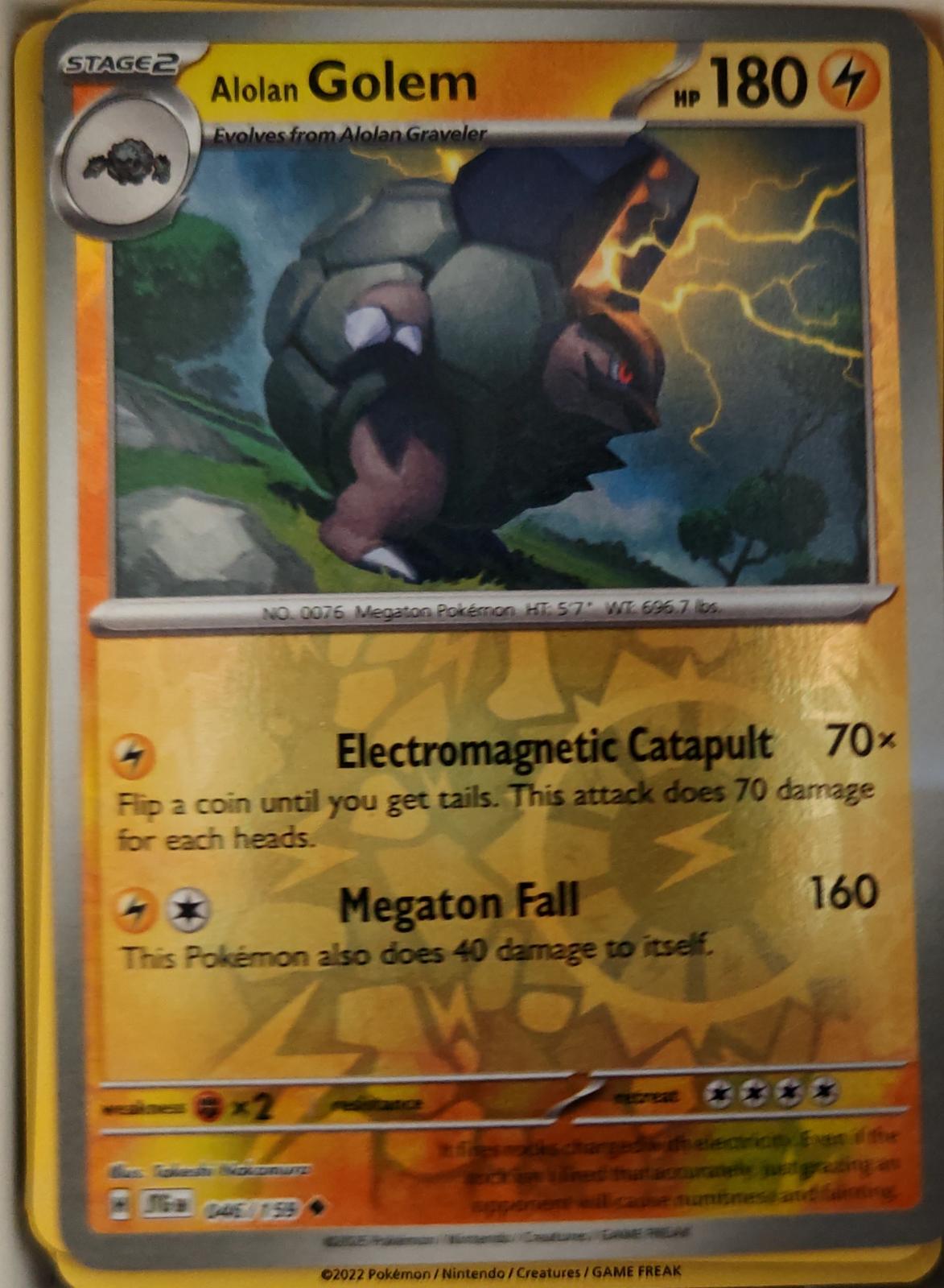 Alolan Golem - 046/159 - Reverse Holo - JOURNEY TOGETHER - Pokemon - | AA22-33
